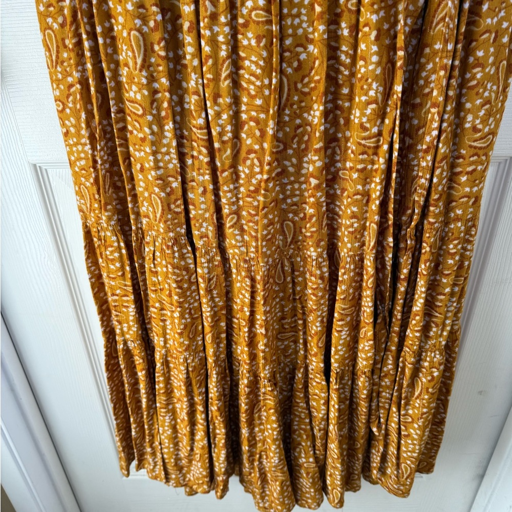 Universal Thread Yellow Patterned Midi Dress - image 6